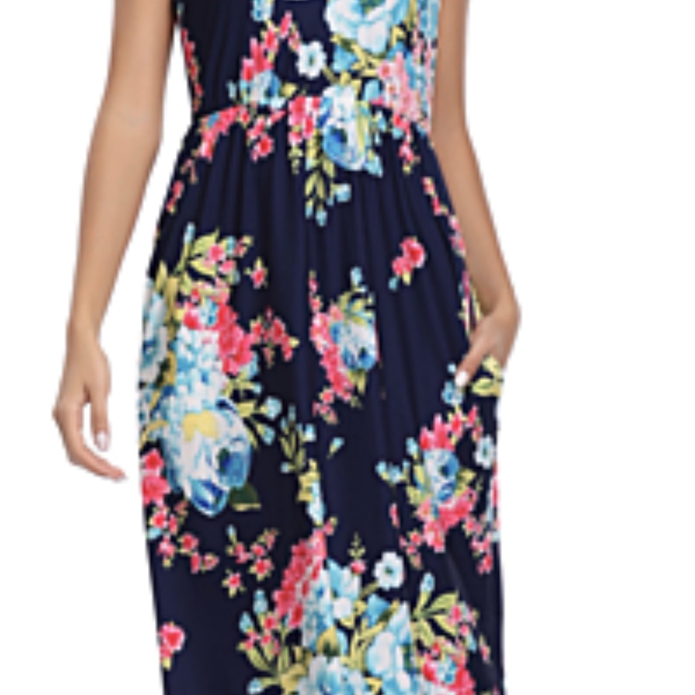 DONATED!! Lilly Posh Floral Maxi Sun Dress - Picture 7 of 8